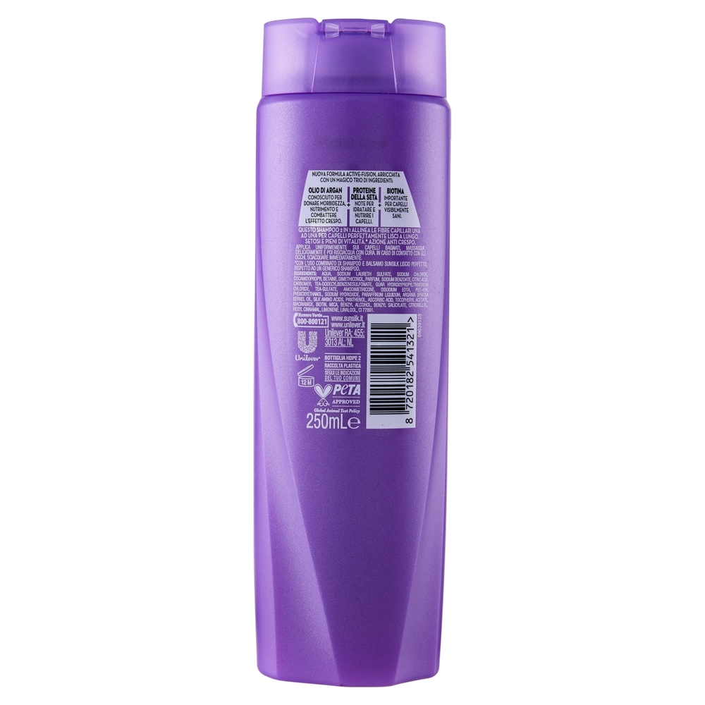 sunsilk Liscio Perfetto Shampoo 2in1 per Capelli Lisci 250 mL